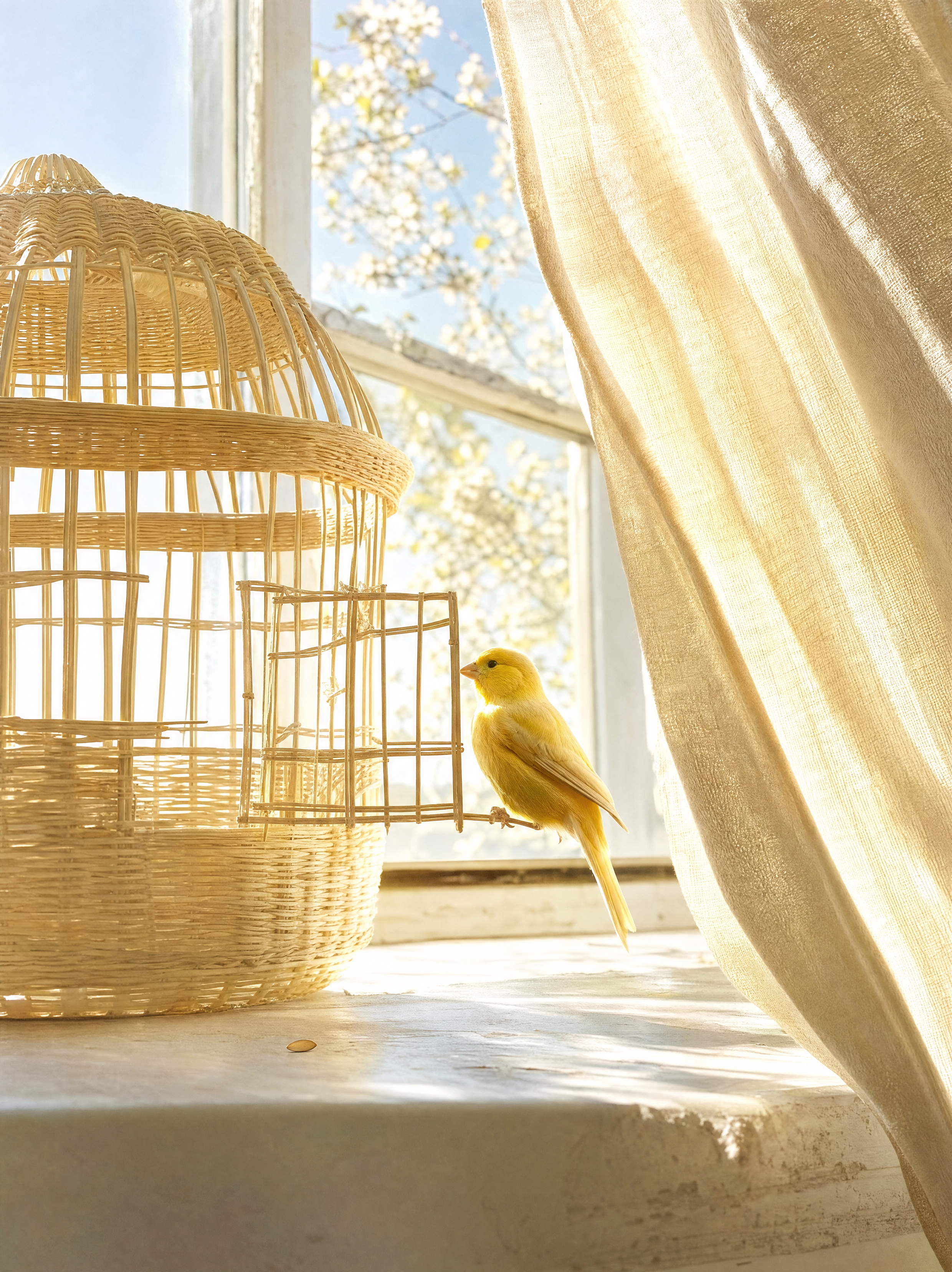 Open Cage, Canary by Yuna Solberg