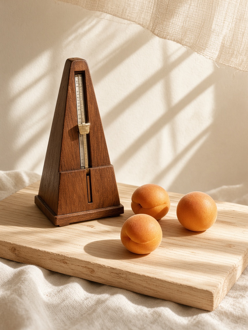 Metronome, Apricot by Theo Marais